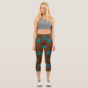 Muster der goldenen Sterne 16 Capri Leggings