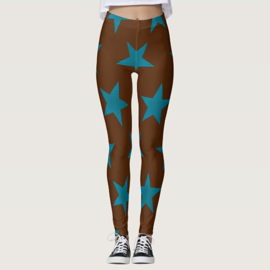 Muster der goldenen Sterne 16 Leggings (Vorderseite)