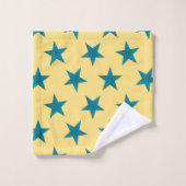 Muster der goldenen Sterne 18 Badhandtuch Set (Waschlappen)