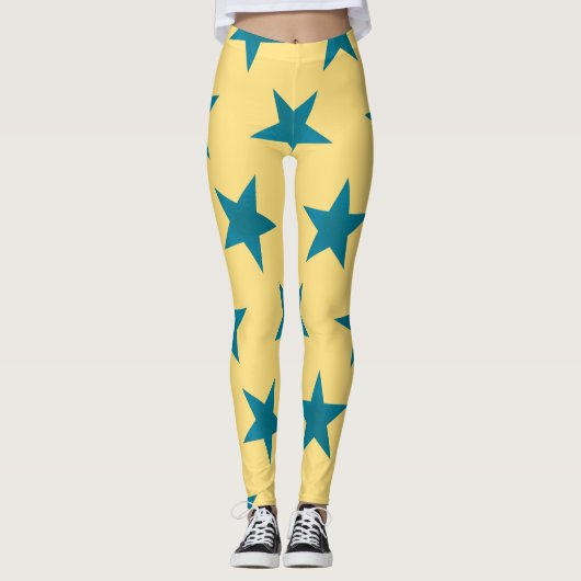 Muster der goldenen Sterne 18 Leggings (Vorderseite)