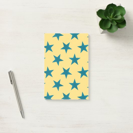 Muster der goldenen Sterne 18 Post-it Klebezettel (Büro)
