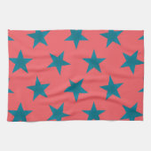 Muster der goldenen Sterne 19 Geschirrtuch (Horizontal)