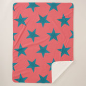 Muster der goldenen Sterne 19 Sherpadecke (Vorderseite)