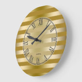 Muster der goldenen Tonstreifen Große Wanduhr (Winkel)