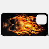 Muster der goldgelben Orangenfeuerflammmuster Case-Mate iPhone Hülle (Rückseite (Horizontal))