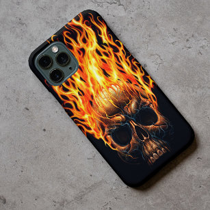 Muster der goldgelben Orangenfeuerflammmuster Case-Mate iPhone Hülle