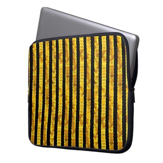 Muster der Goldsequenzierung Laptopschutzhülle (Vorderseite Links)