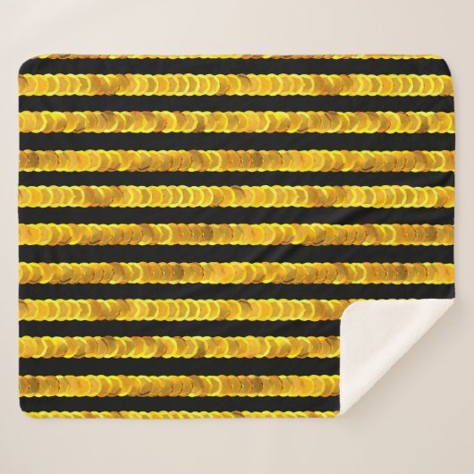 Muster der Goldsequenzierung Sherpadecke (Vorderseite (Horizontal))