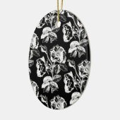 Muster der gotischen Rose Keramik Ornament (Links)