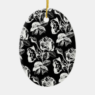 Muster der gotischen Rose Keramik Ornament