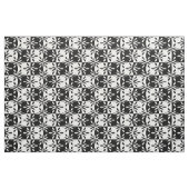 Muster der grafischen Blume Schwarz/Weiß Stoff (Fat Quarter (45,7 x 55,9 cm))
