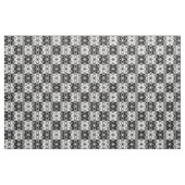 Muster der grafischen Blume Schwarz/Weiß Stoff (Yard (91,4 cm))