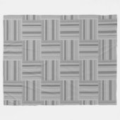 Muster der grauen Streifen Fleecedecke (Vorderseite (Horizontal))