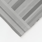 Muster der grauen Streifen Fleecedecke (Ecke)