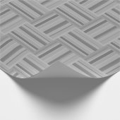 Muster der grauen Streifen Geschenkpapier (Ecke)