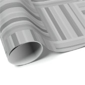 Muster der grauen Streifen Geschenkpapier (Rolleneckpunkt)