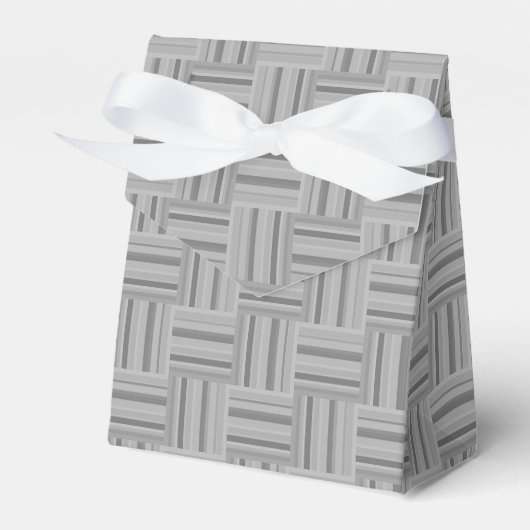 Muster der grauen Streifen Geschenkschachtel (Vorderseite)