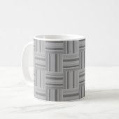 Muster der grauen Streifen Kaffeetasse (Vorderseite Links)