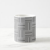 Muster der grauen Streifen Kaffeetasse (Mittel)