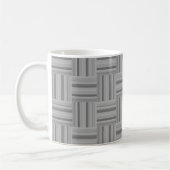 Muster der grauen Streifen Kaffeetasse (Links)
