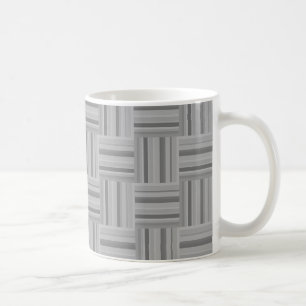 Muster der grauen Streifen Kaffeetasse
