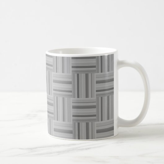 Muster der grauen Streifen Kaffeetasse (Rechts)