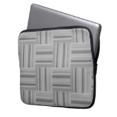Muster der grauen Streifen Laptopschutzhülle (Vorderseite Links)