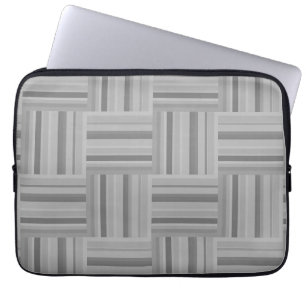 Muster der grauen Streifen Laptopschutzhülle