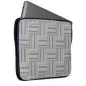 Muster der grauen Streifen Laptopschutzhülle (Vorne Rechts)