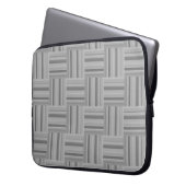Muster der grauen Streifen Laptopschutzhülle (Vorderseite Links)