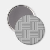 Muster der grauen Streifen Magnet (Vorderseite/Rückseite)