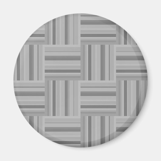 Muster der grauen Streifen Magnet (Vorne)