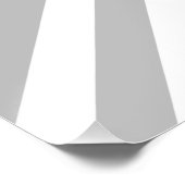 Muster der grauen und weißen Diagonalstreifen Poster (Ecke)