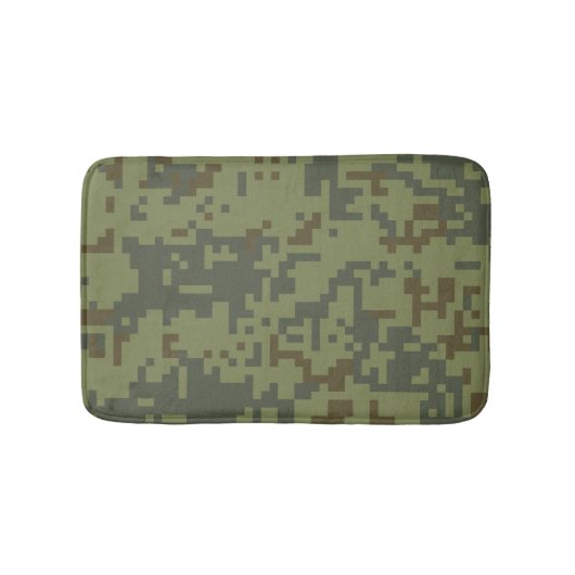 Muster der Green Camouflage Army Badematte (Vorderseite)