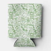 Muster der grünen Biologie Dosenkühler (Vorderseite)