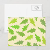 Muster der grünen Blätter. Postkarte (Vorne/Hinten)