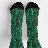 Muster der grünen Blätter Socken (Oben)