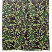 Muster der grünen Camouflage Duschvorhang (Vorderseite)