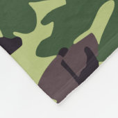 Muster der grünen Camouflage Fleecedecke (Ecke)