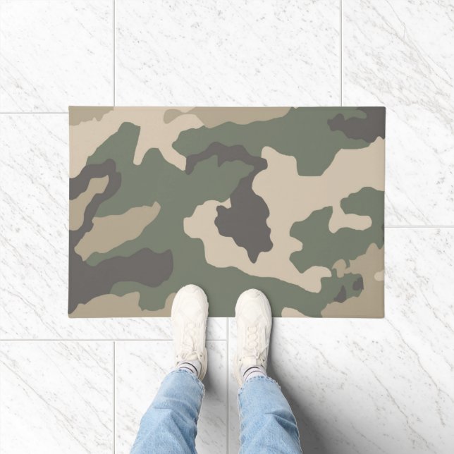 Muster der grünen Camouflage Fußmatte (Indoor)