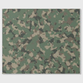 Muster der grünen Camouflage Geschenkpapier (Flach)
