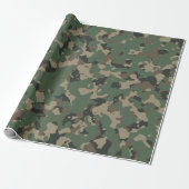 Muster der grünen Camouflage Geschenkpapier (Ungerollt)