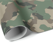 Muster der grünen Camouflage Geschenkpapier (Rolleneckpunkt)