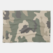 Muster der grünen Camouflage Geschirrtuch (Horizontal)