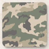 Muster der grünen Camouflage Getränkeuntersetzer (Vorderseite)