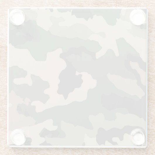 Muster der grünen Camouflage Glasuntersetzer (Rückseite)