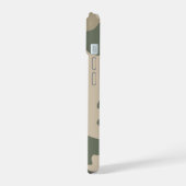 Muster der grünen Camouflage iPhone 15 Hülle (Linke Seite)