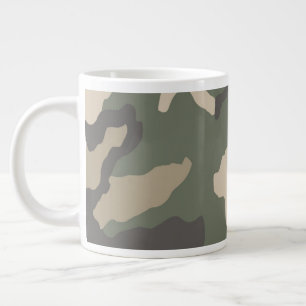 Muster der grünen Camouflage Jumbo-Tasse