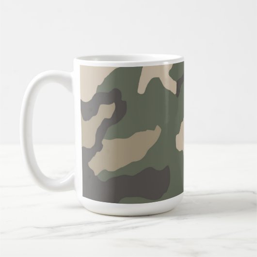Muster der grünen Camouflage Kaffeetasse (Links)