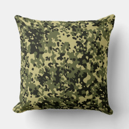 Muster der grünen Camouflage Kissen